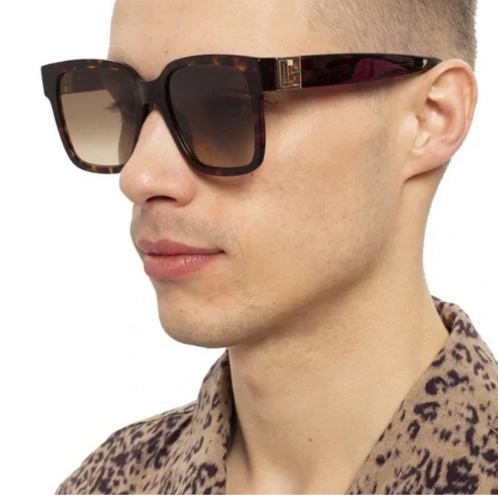 💯Authentic NWT Givenchy designer sunglasses - tortoise colorway - square 🎉 - Picture 11 of 12